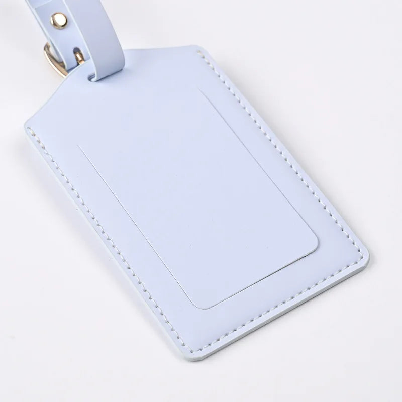 Luggage Tags for Suitcases PU Leather Privacy Protection Bag Tags Travel Accessories Essential