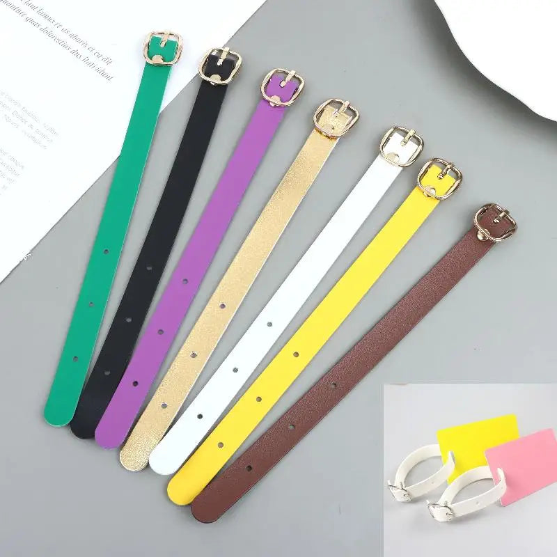 *1Pcs PU Luggage Tag Straps Alloy Buckles Waterproof Luggage Tag Strap Ultra Light Wear-resistant For Travel Business Trip