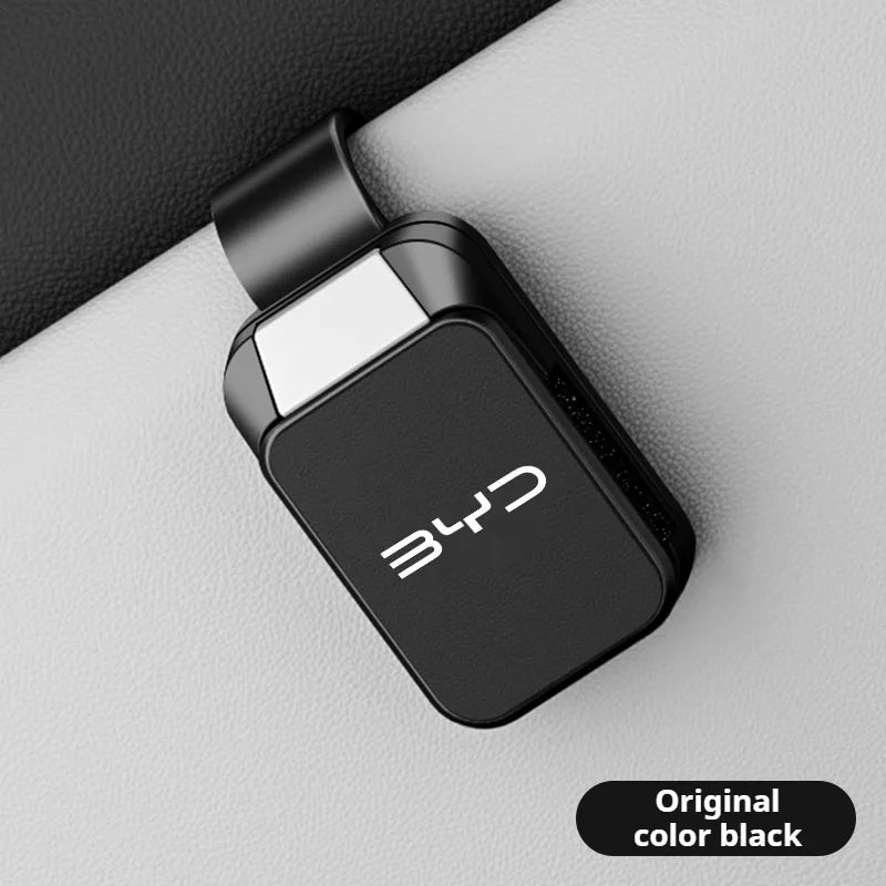 Car Visor Sunglasses Clip For Byd Seagull Dolphin Sealion 7 6 Atto 3 Song Qin Pro Tang F0 F3 F6 Eyeglass Holder Glasses Storage