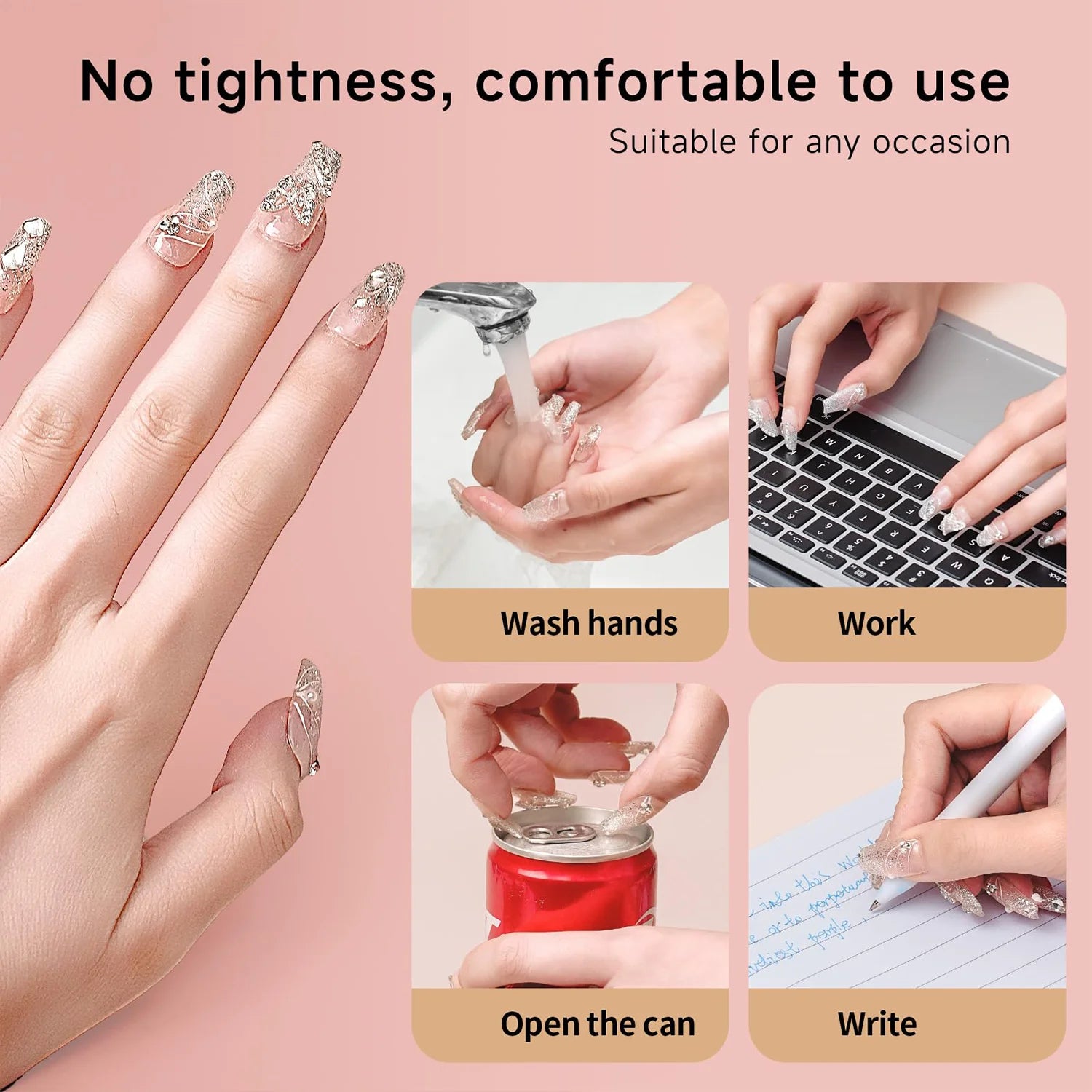 20g Super Strong Nail Glue Quick Dry For False Nail Tips Acrylic Nails Press On Nails Fake Nails Art Decoration Lasting Adhesion