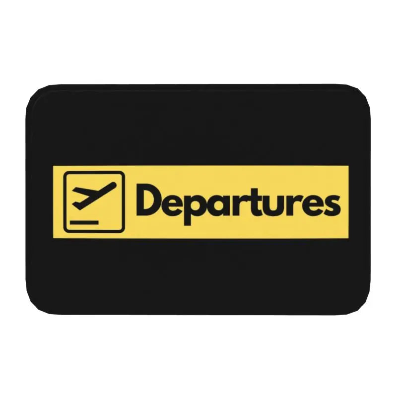 Pilot Captain Stripes Front Door Mat Anti-Slip Outdoor Quick Dry Aviation Airplane Doormat Floor Bath Entrance Rug Carpet