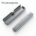 Aluminum Material Aluminum Toothbrush Case Durable Construction Portable Size Travel Toothbrush Holder Compact Container