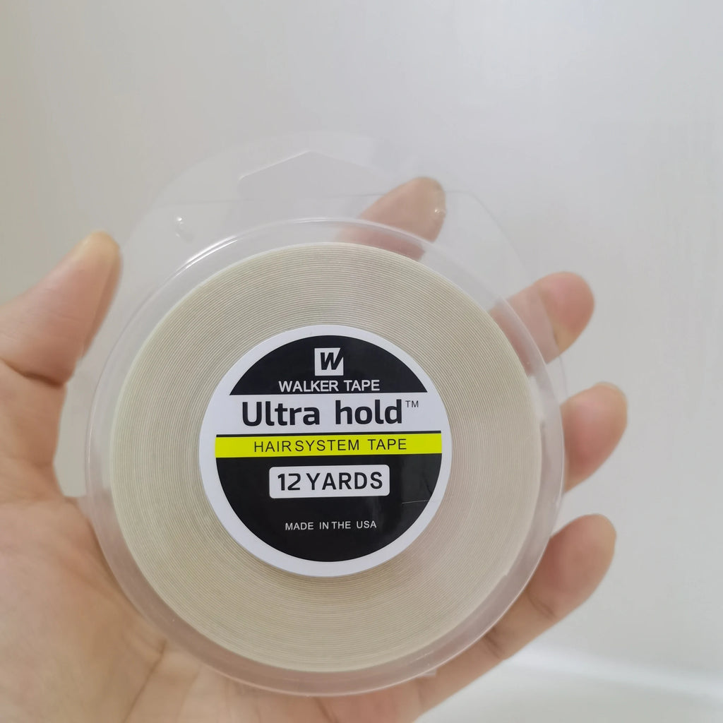 All with Box 0.8/1.0/1.27/2cm Width 3/12/36 Yards White Ultra Hold Tape Double Side Tape Lace Front Tape Hair Tape Wig Tape