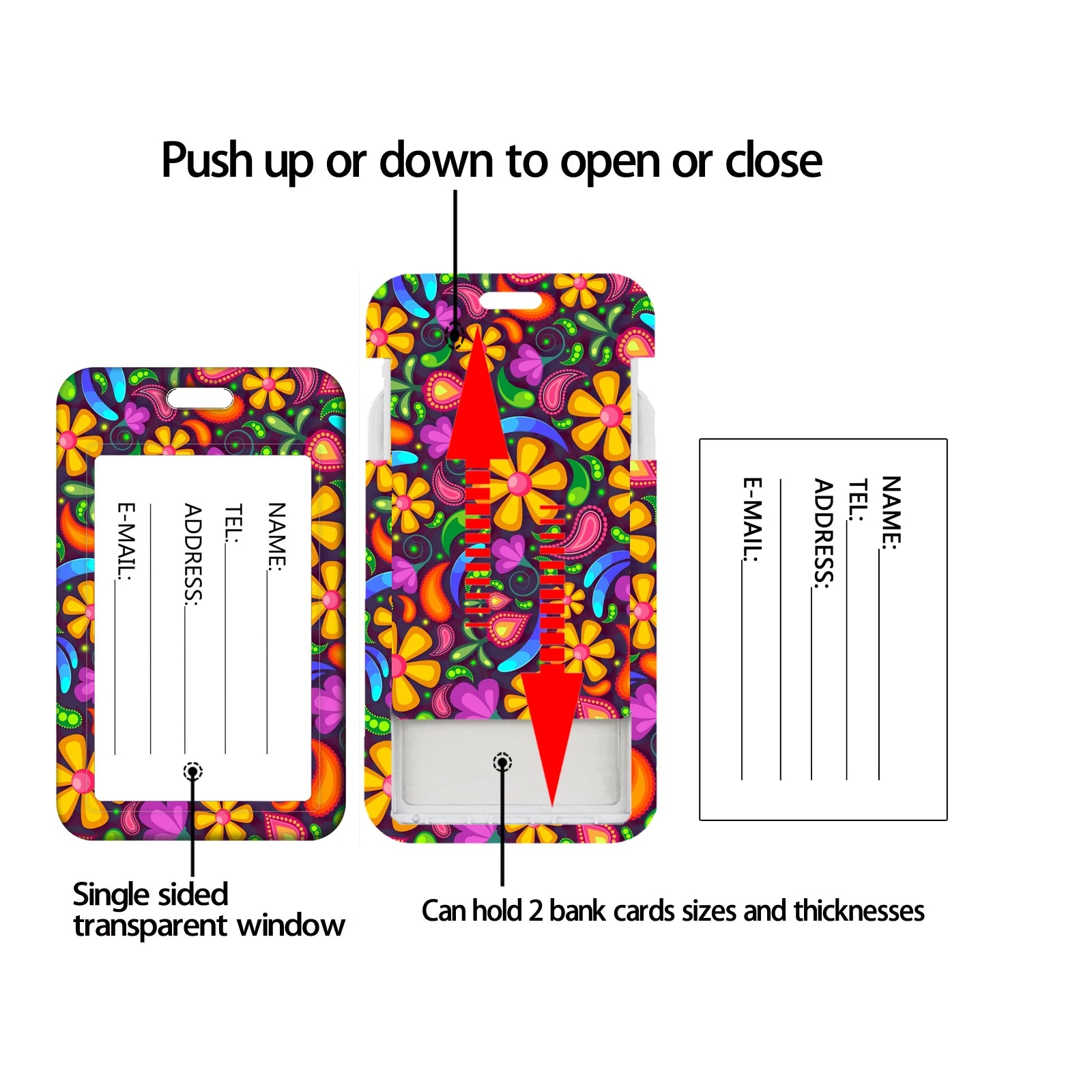 Colorful Artistic Patterns Luggage Tags Suitcase ID Address Name Holder Colorful Baggage Tag Label Travel Suitcase Accessories