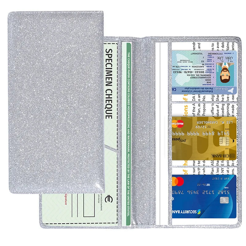 Simple Stylish Driver's License Car Registration Certificate Holder Document Cover Ticket Storage Anti Magnetic Card Bag