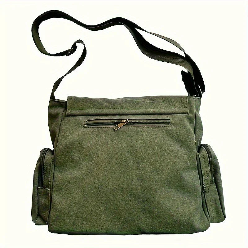 Women's Vintage OMG Cat Print Messenger Bag Large Capacity Crossbody Tote with Adjustable Strap Handbags Daily Commuting