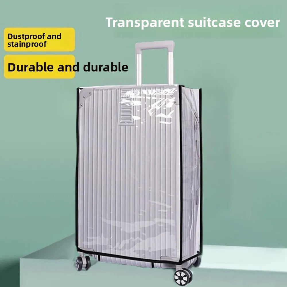 New PVC Rolling Cover 20-30inch Transparent Waterproof Thickened Luggage Cover Protector Suitcase Cover for Travel Suitcase Case