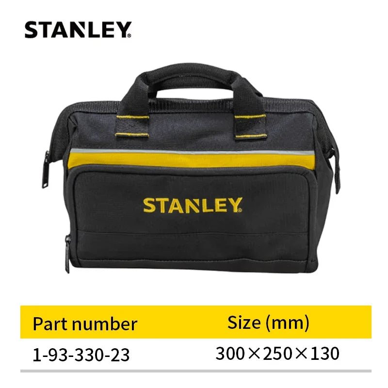 STANLEY Portable Tool Bag Open Design 12'' Comfortable Cotton Handle 15kg Load Capacity Large Capacity 1-93-330-23