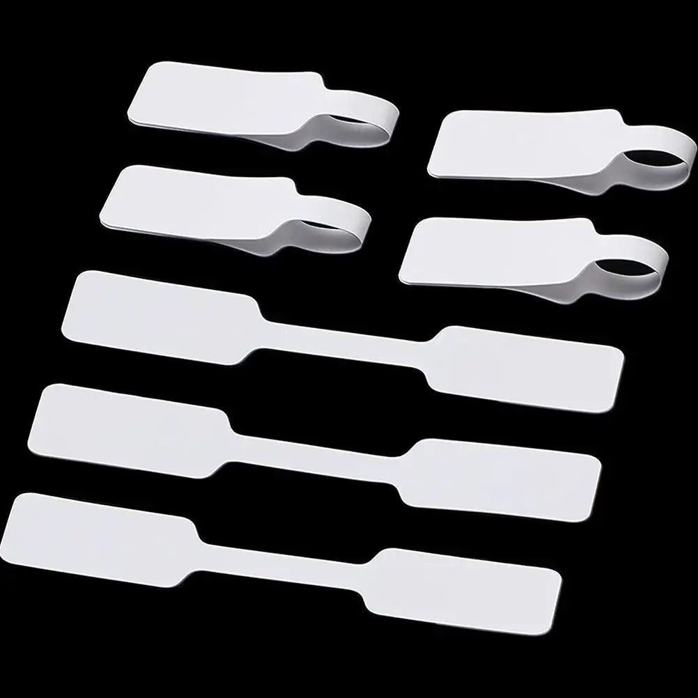 100pcs Self-Adhesive Cable Labels Writable Wire Tags Reusable Wire Labels Cord Label Tags Identification Paper Handwriting Tag
