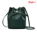 Hand Bag Ladies Women's Crossbody Bags Large Capacity PU Leather Bucket Bag Portable Cross Body Bucket Bag Single Shoulder Bag
