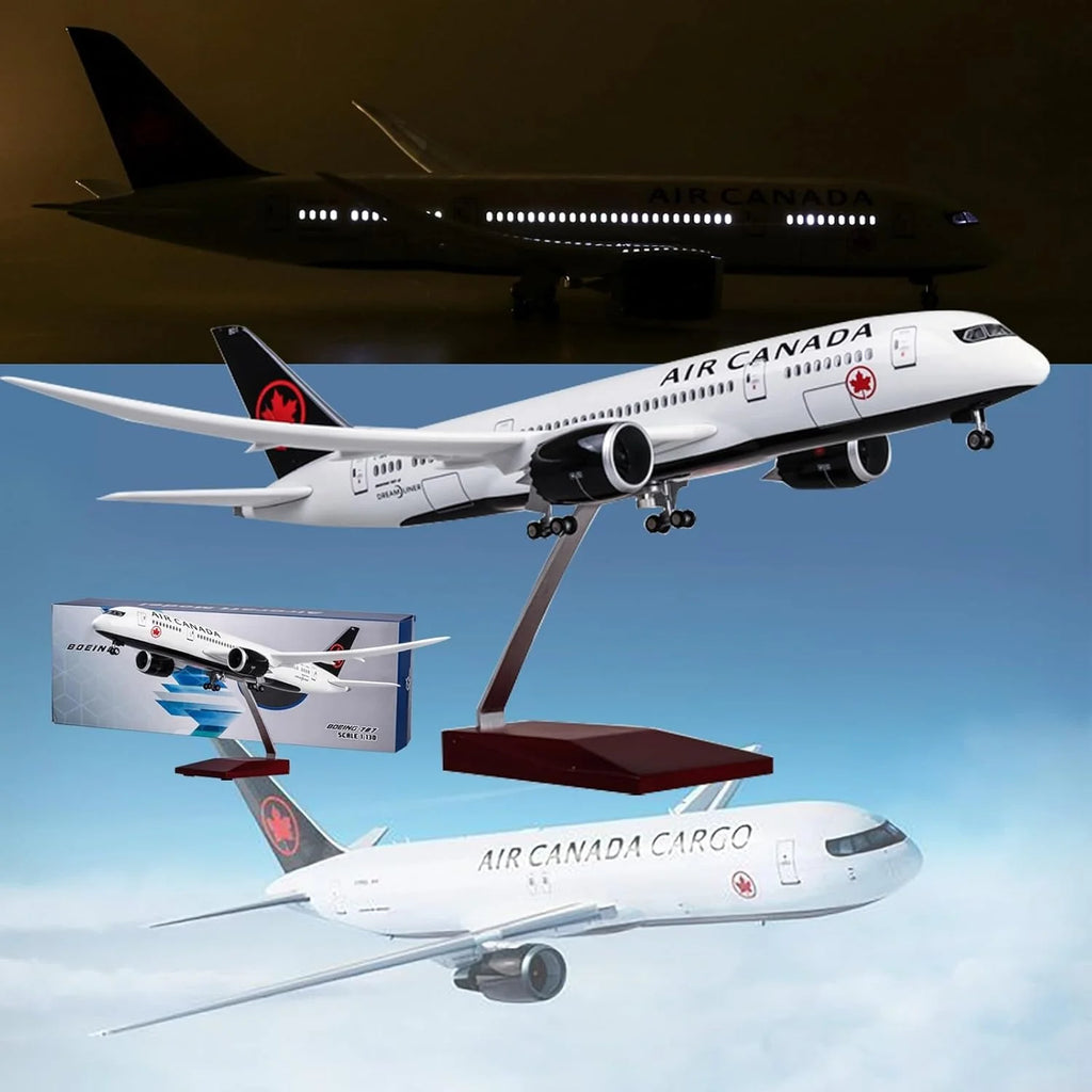 New 1/157 Scale Airplane Toys For Child Airplane Air Canada B787 Airline Aircraft Model Diecast Resin Plane Collection Display