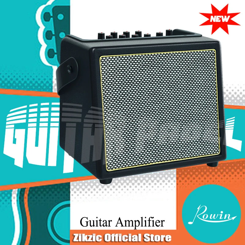 Rowin Acoustic Guitar Amplifier,30 Watt Bluetooth Speaker Rechargeable Battery Acoustic Guitar Amp with Reverb Chorus Effect