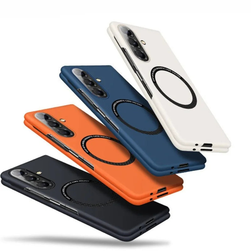 Ultra Slim Skin Feel Frosted Magnetic Case for Samsung Galaxy Z Fold 8 Ultra 7 6 5 4 3 for Magsafe Hard PC Shockproof Back Cover
