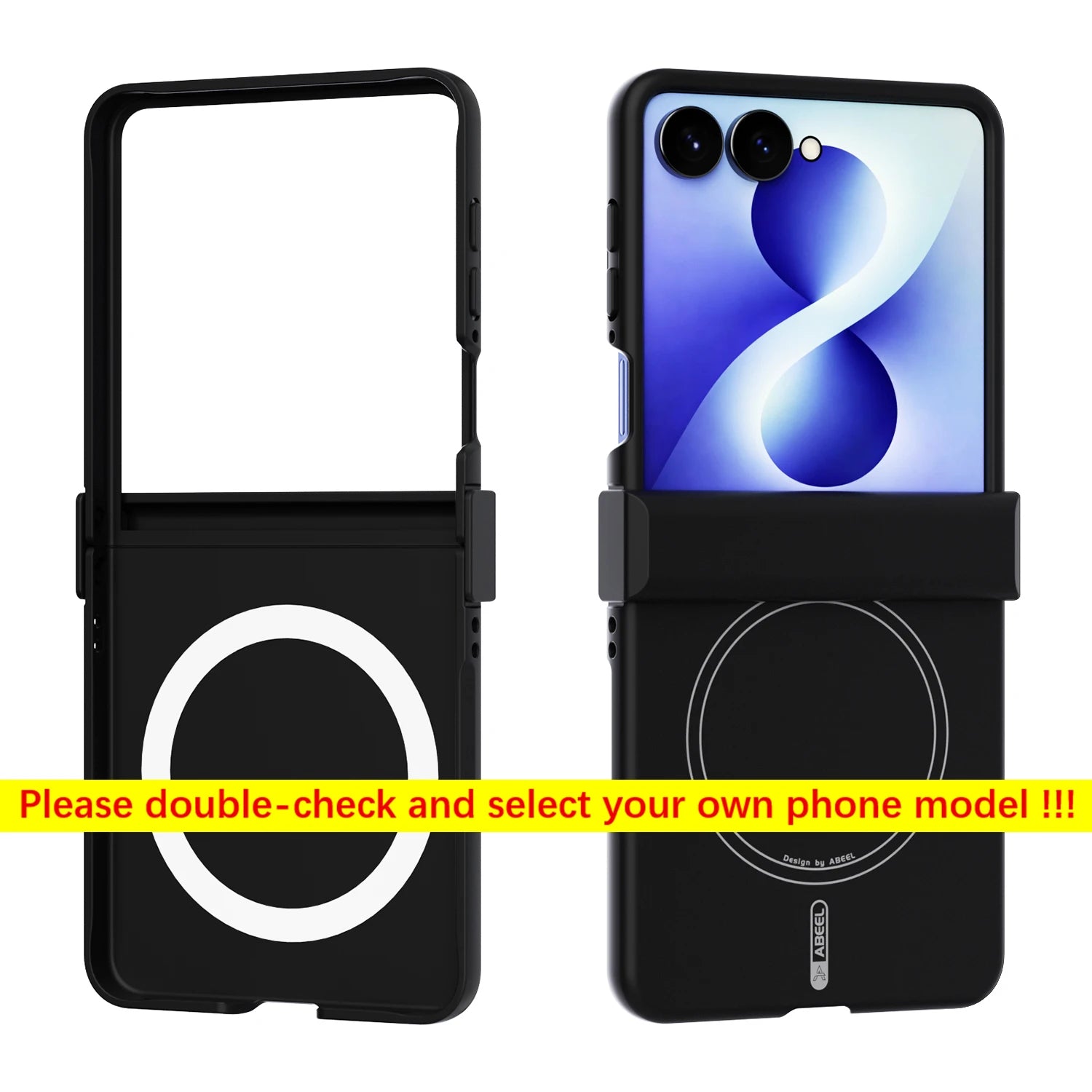 For Samsung Galaxy Z Flip8 7 FE 6 5 Phone Case Magnetic Silicone Wireless Charging Three-In-One Hinge Tough PC Cover Hard Fundas