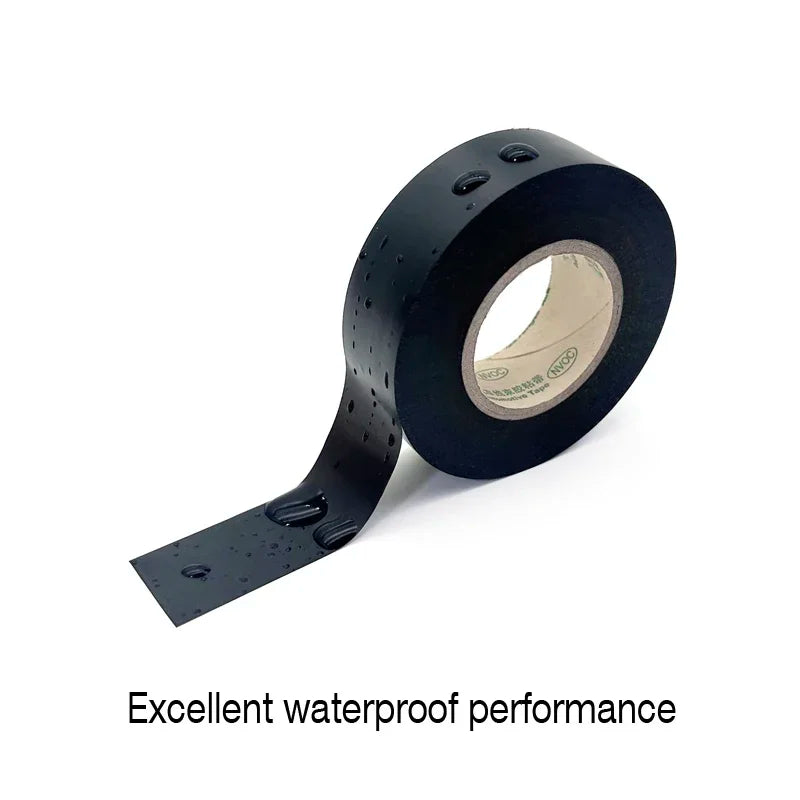 30M/Rolls x Width 19mm Black heat-resistant PVC Electrical Tape Waterproof Insulating Protection for Sealing Wires Cable Tape