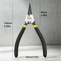 Deli 5inch Circlip Pliers, Needle Nose Pliers, Retaining Ring Pliers, for Removing Installing Puller Locking Rings Shafts