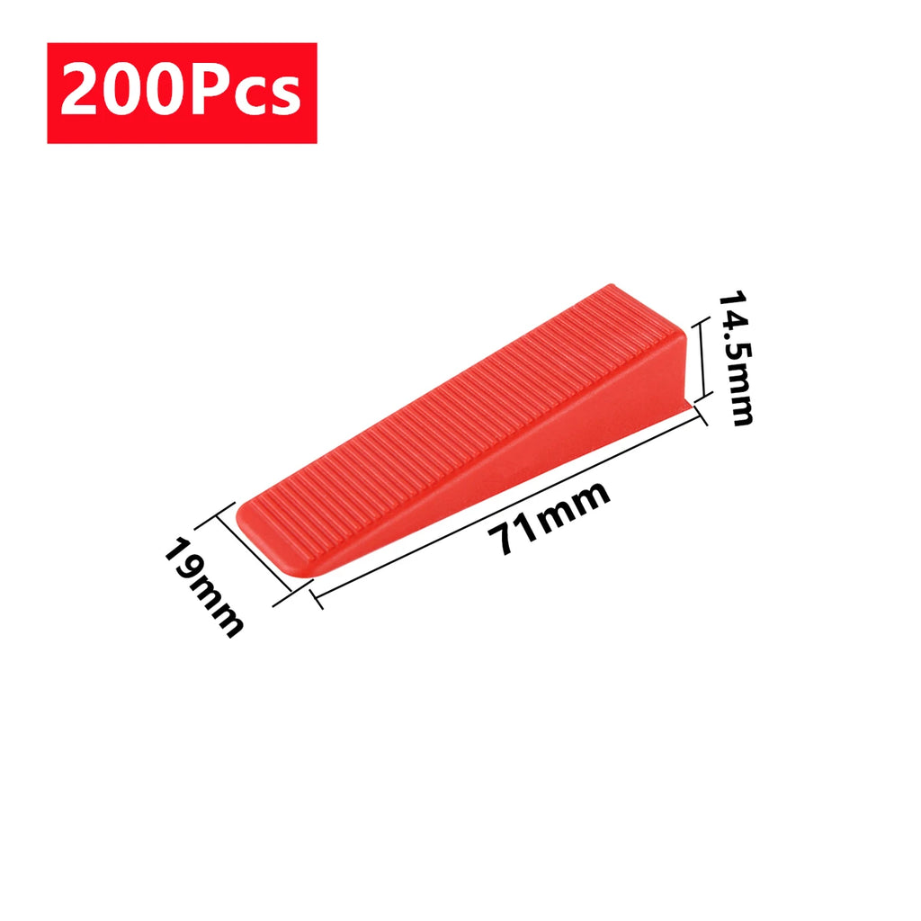 Plastic Tile Flat Leveling System Tools 100/200/500Pcs Tile Adjustment Clips Pliers Wedges Tile Laying Ceramic Wall Construction