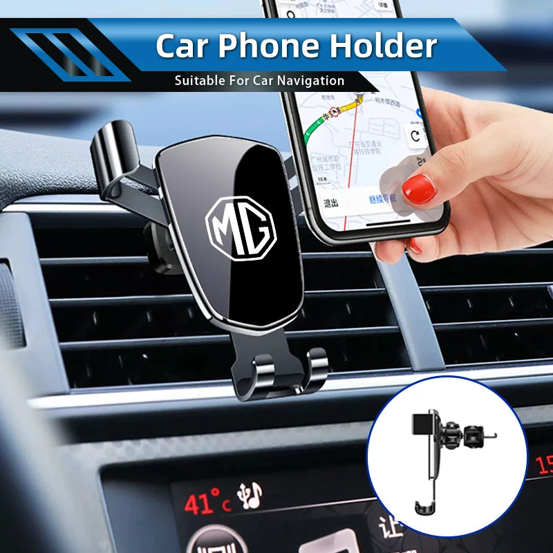 Car Accessories Gravity Phone Holder GPS Mount Mobile Support Bracket For Morris Garages MG 6 3 5 7 TF ZR ZS HS GS GT 350 550