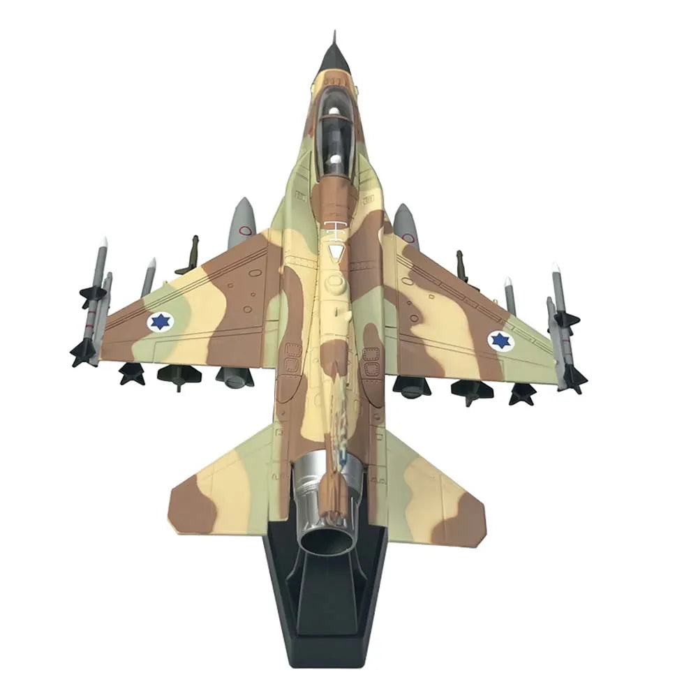 1:72  Israeli Air Force F16 F-16I Soufa Fighting Falcon Fighter Model Diecast Finished Military Plane Model Collection Ornament