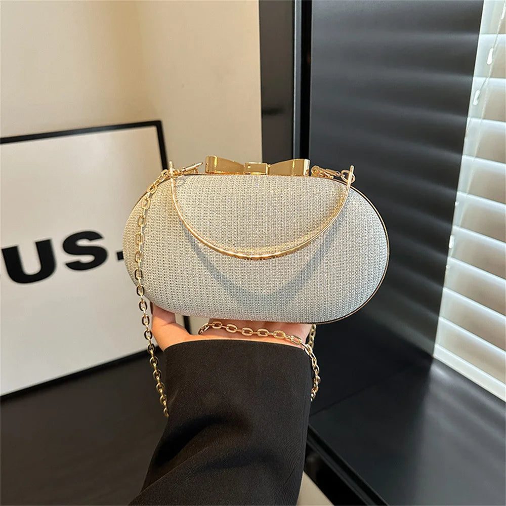 Glitter Evening Clutch Bag Women Top Handle Handbag Luxury Ladies Wedding Dinner Dressed Shoulder Crossbody Bag Party Purse