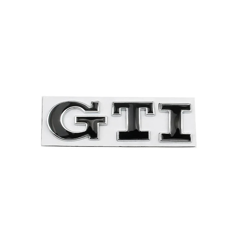 Metal Car GTI Logo Rear Trunk Emblem Stickers Decals for Volkswagen Golf 4 5 6 7 8 Passat Jetta Polo Touareg GTD GLI Touran