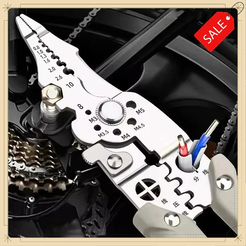 1/2/5pcs Wire Stripper Pliers Multitool, High Precision Electrical Crimper & Cutter, Ergonomic Non-Slip Hand Tools for Electricians, DIY Projects, Workshop Use, Practical Gift for Dad