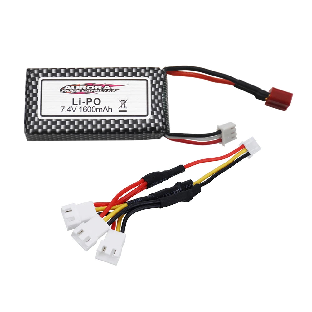 Upgrade Rechargeable Battery 2S For 9125 Remote Control Car Spare Parts 7.4v 1600mah Lipo Battery XLH 9125 battery 1600mAh