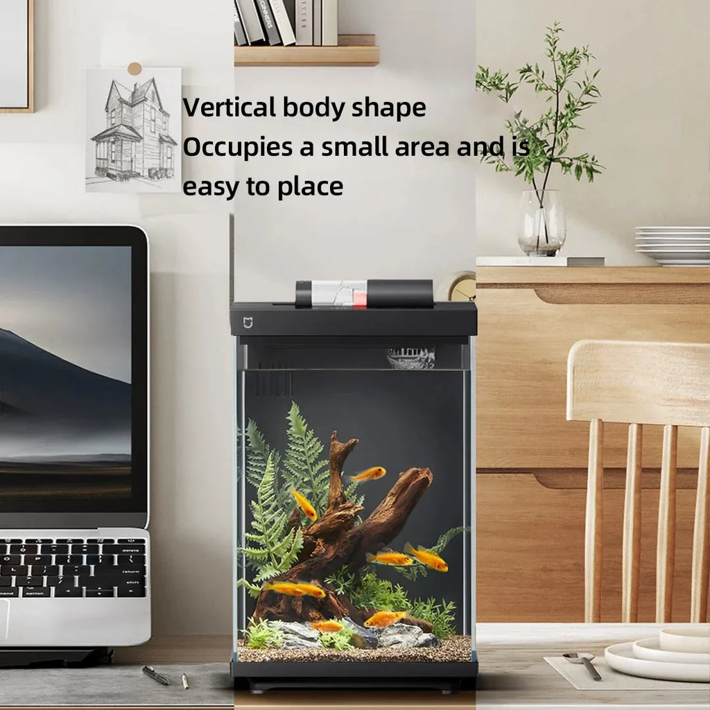 Xiaomi Mijia Smart Desktop Aquarium 10L Smart Fish Tank App Control Feeding Pro Filtration Mi Home Compatible No Assembly CN