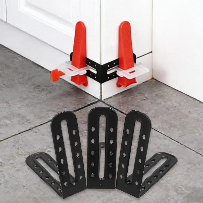 25-100Pcs Tile Leveling System Clips Hard Plastic Male Angle for Floor Wall Tile Leveler Spacers Locater Leveling Device Tools