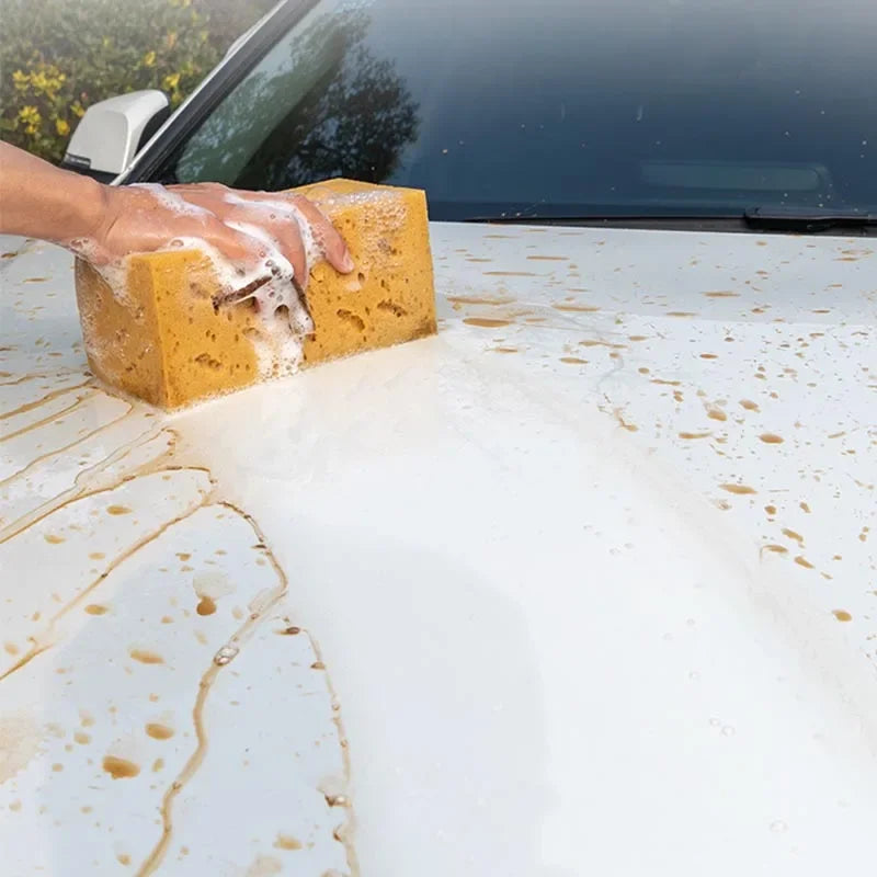 Large Honeycomb Porous Car Washing Sponge 1/3PCS, Soft Detailing Cleaning Brush Auto Motorcycle Accessories