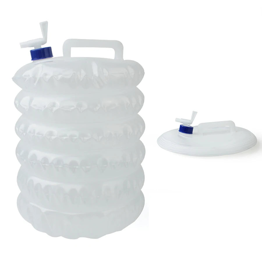 Portable 5/10L /15L Outdoor Foldable Collapsible Drinking Car Water Bag Carrier Container Outdoor Camping Hiking Picnic Emergenc