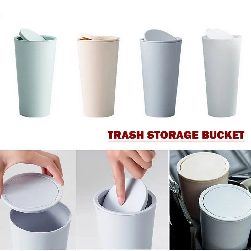Car Trash Bin Can Auto Organizer Storage Bag Car Garbage Bin Ashtray Dust Case Holder Auto Accessories Tabletop Dressing Table
