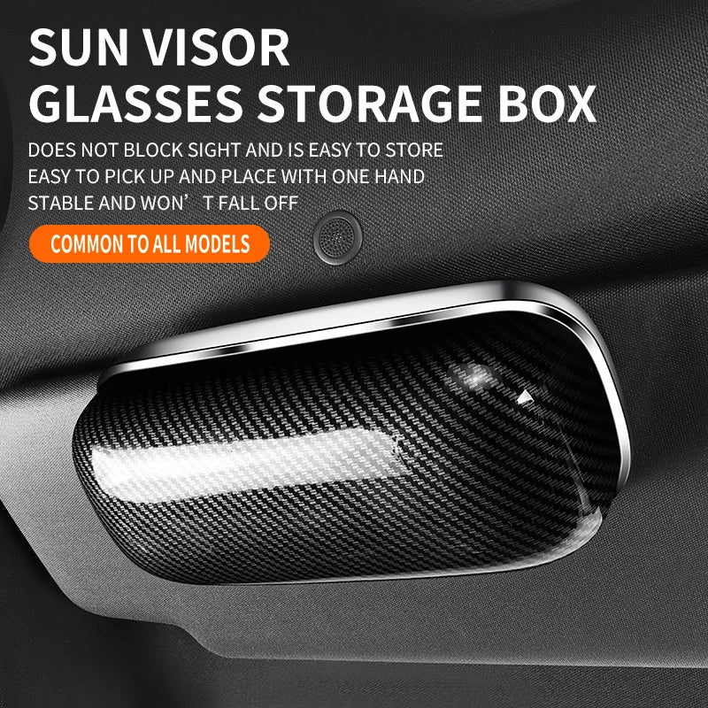 Car Glasses Box Portable Car Sunglasses Holder In The Car Driving Glasses Holder Eyeglass Case Sun Visor Car Lenses Holder