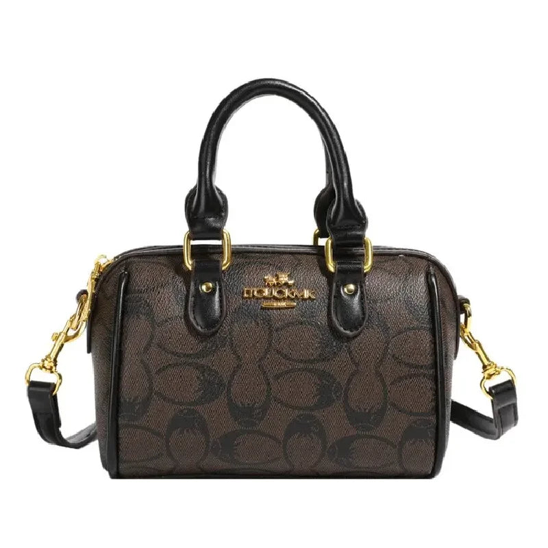 2026 New Vintage Luxury Women Diaper Bag Elegant Letter Print Shoulder Bag Crossbody Messenger Tote Large Capacity Portable Momm