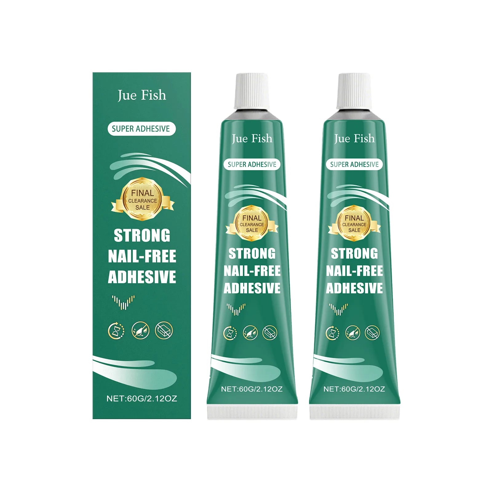 Multi Surface No Nail Adhesive Heavy Duty Quick Dry Instant Bond No Drilling Required Mounting Daily Household Repair Glue