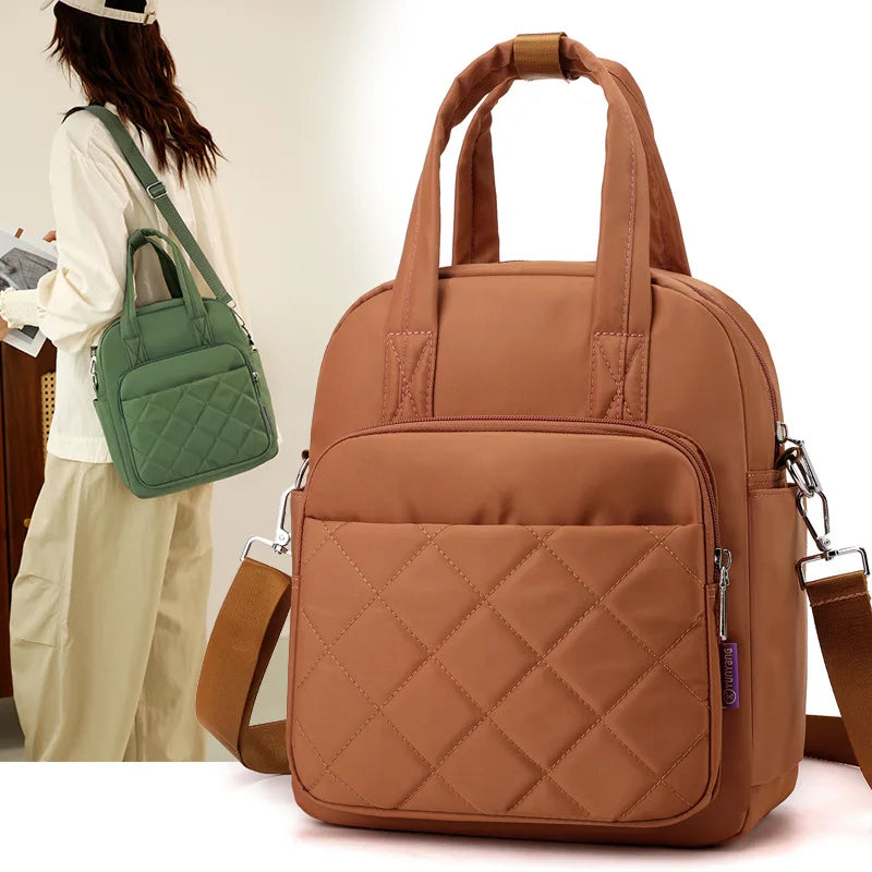 Women's Backpack Travel Casual Waterproof Women's Shoulder Bag Women's Large Capacity Rucksack Black Pocket Casual Mummy Bag