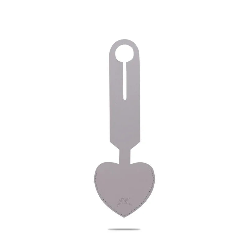 Creative Heart Shaped Leather Luggage Tag Write On Boarding Pass ID Tag Travel Gift