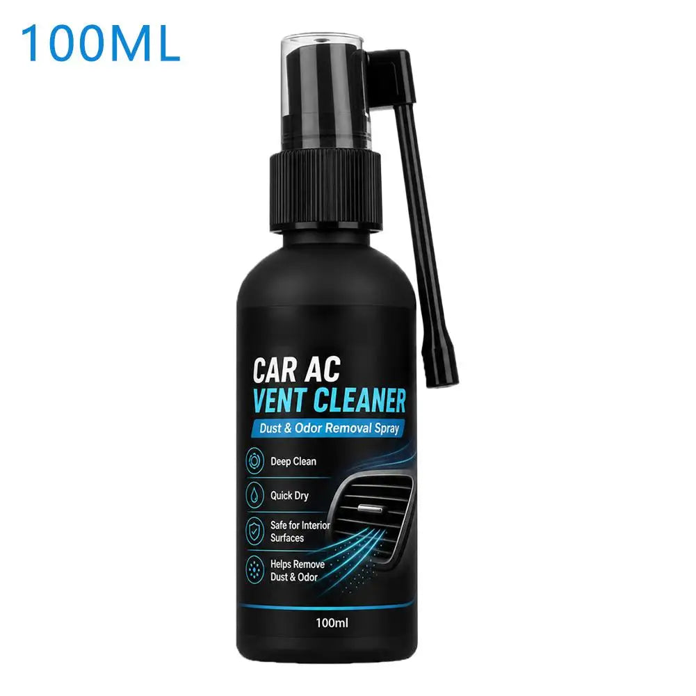 Auto Air Vent Cleaning Spray With Long Reach Nozzle Deep Remove Dust Bad Smell Fast Drying Dashboard Gap Cleaner