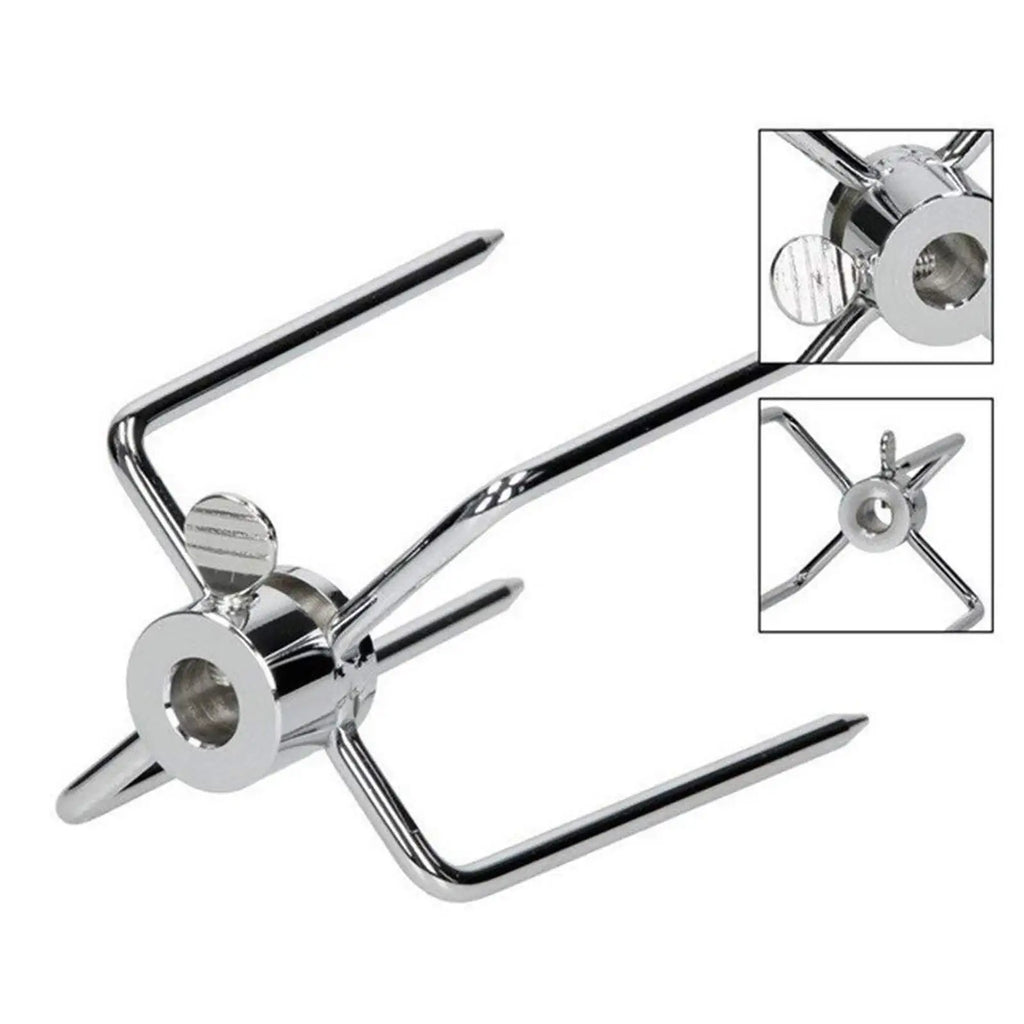 Heavy Duty Barbecue Utensils Set Stainless Steel Rotisserie Forks for Grilling Steak Beef Chicken on Charcoal Grill