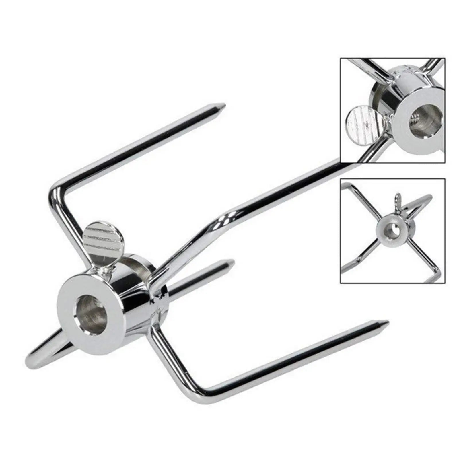 Heavy Duty Barbecue Utensils Set Stainless Steel Rotisserie Forks for Grilling Steak Beef Chicken on Charcoal Grill