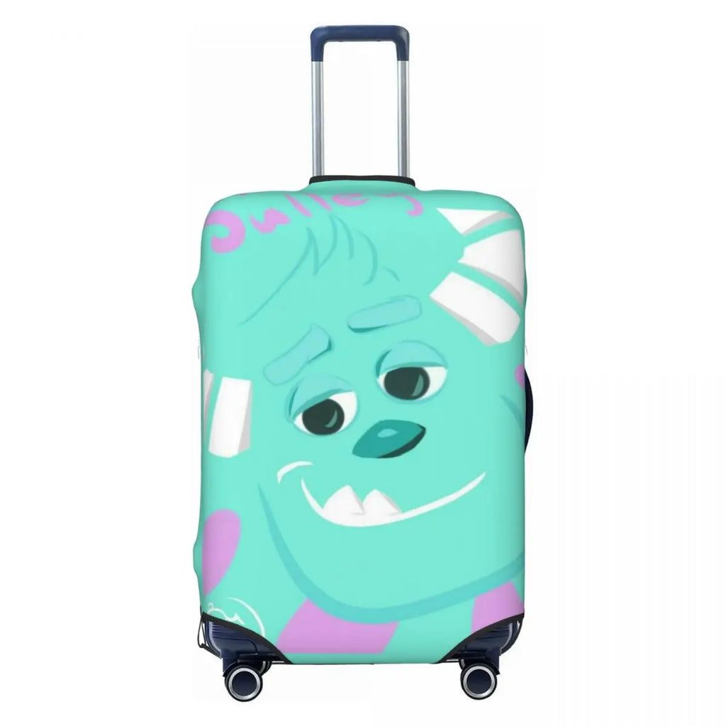 Custom M-Monsters Anime University Luggage Cover Cute Suitcase Protector Covers Suit For 18-32 inch