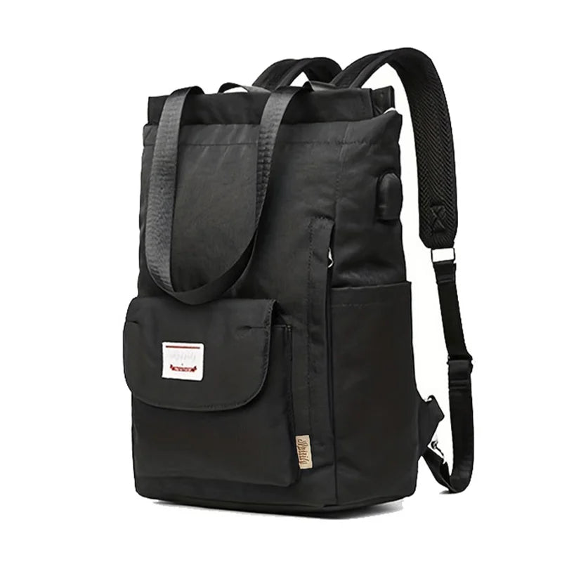 Women backpack Waterproof Stylish Laptop Backpack 13 13.3 14 15.6 inch Korean Fashion Oxford Canvas USB College Backpack bag fem