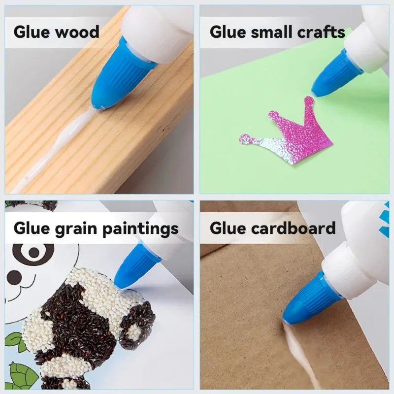 1PC Washable White Craft Glue Liquid Kindergarten Diy Wood Glue Sticker Super Strong Bond Paper Craft School Office Stationery