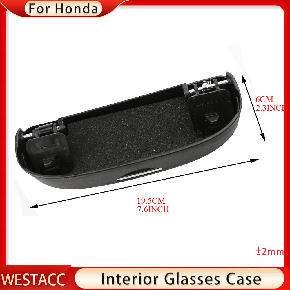 Car Sunglasses Holder Glasses Case Box for Honda Accord City Civic CRV Vezel HRV HR-V FIT JADE Odyssey Elysion Accessories