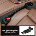 SEAMETAL Car Seat Gap Box Universal Cup Holder Organizer Soft Flexible Storage Box Phone Hook Cable Slot Cards Case Drink Stand