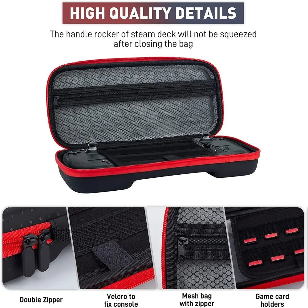 EVA Handheld Game Console Storage Bag Hard Anti Scratch Carrying Case Shockproof Portable Handbag for ASUS ROG Ally X 2024