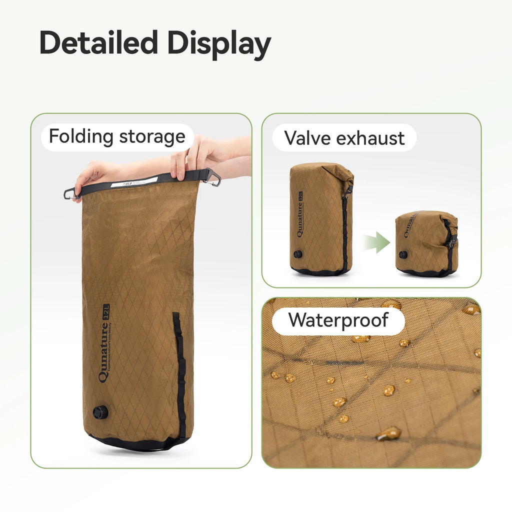 Qunature Upgraded Version 2.0 Bikepacking Bag Waterproof Compression Bag Lightweight Durable Road MTB Bike Travel Cycling Gear