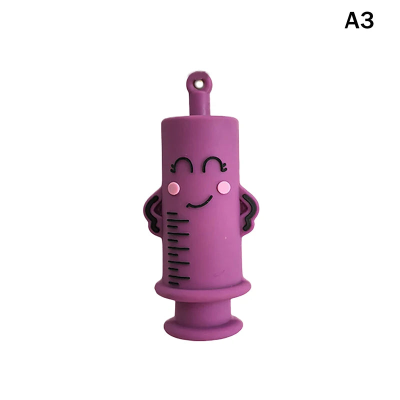 Cute Cartoon Shape Medical Ampoule Bottle Opener Nurse Doctor Special Rubber Syringe Cutter Bottle Opener Multifunctional