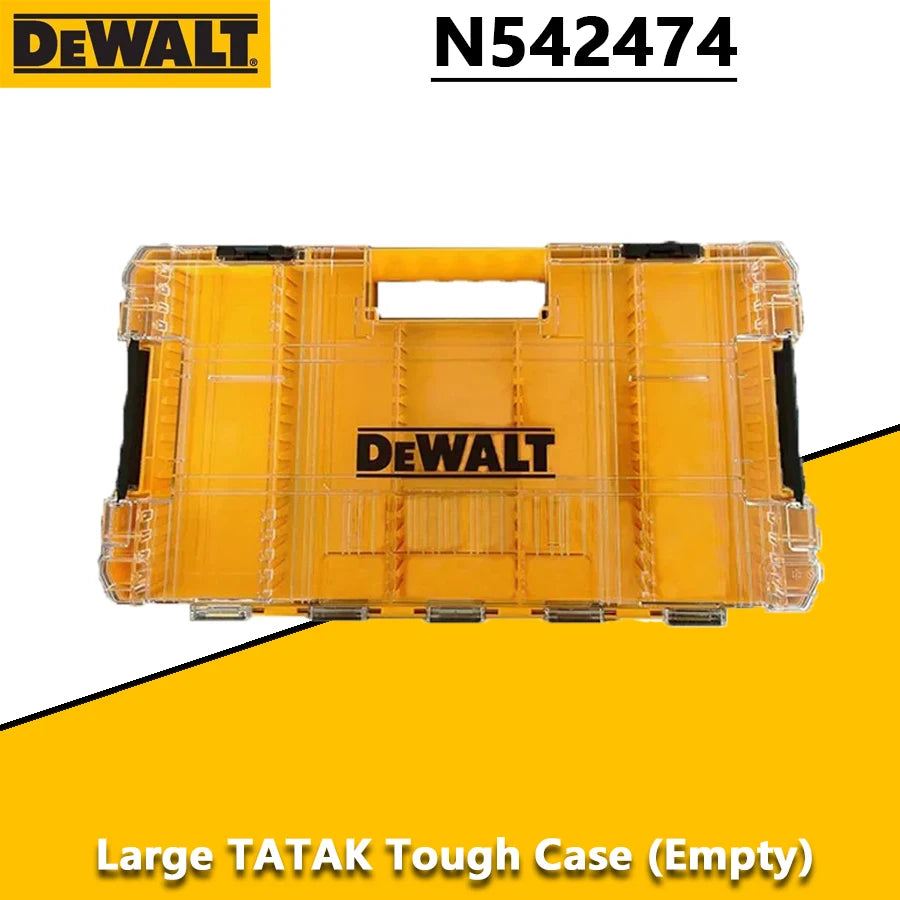 DEWALT 1PCS Large Tough Case Tool Case Tool Box Parts Storage Box Power Tool Accessories NO.N542474/DT70839