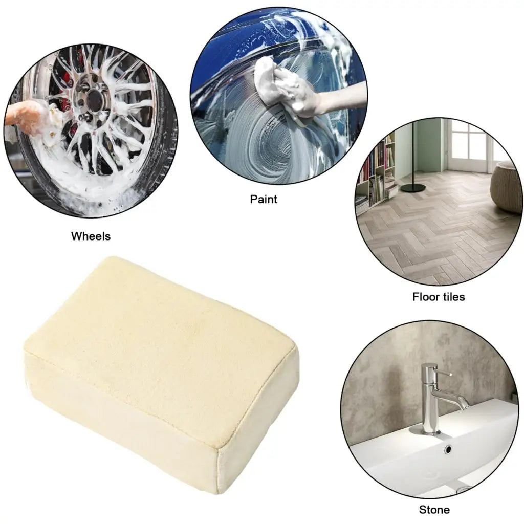 Car Synthetic Chamois Leather Demister Pad Windscreen Washing Cloth Sponge Block Washing Tool Wipe Accessories Super Absorbent